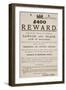 Australian Reward Poster, 1854-Australian School-Framed Giclee Print