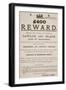 Australian Reward Poster, 1854-Australian School-Framed Giclee Print