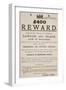 Australian Reward Poster, 1854-Australian School-Framed Giclee Print