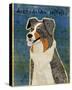 Australian Shepherd (Blue Merle)-John W Golden-Stretched Canvas