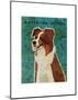 Australian Shepherd (Red)-John W^ Golden-Mounted Art Print