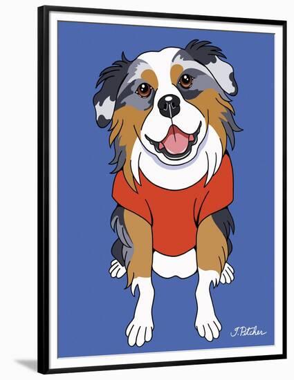 Australian Shepherd-Tomoyo Pitcher-Framed Premium Giclee Print