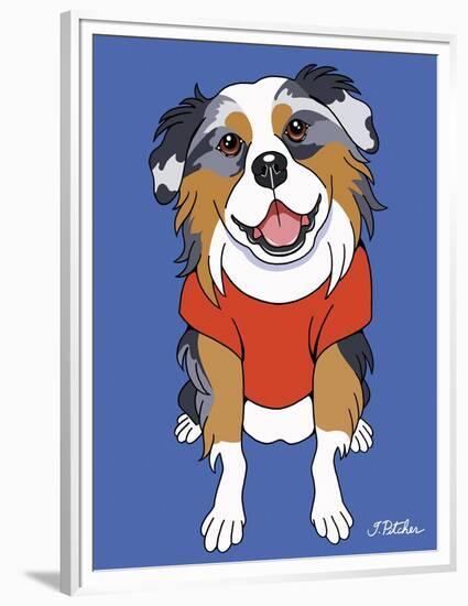 Australian Shepherd-Tomoyo Pitcher-Framed Premium Giclee Print