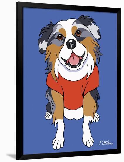 Australian Shepherd-Tomoyo Pitcher-Framed Giclee Print