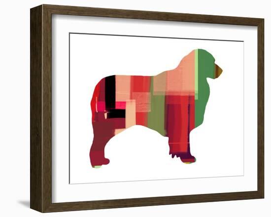 Australian Sheppard-NaxArt-Framed Art Print