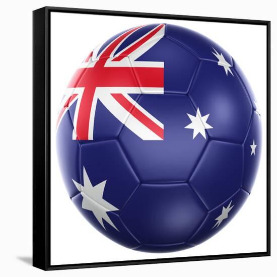 Australian Soccer Ball-zentilia-Framed Stretched Canvas