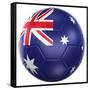 Australian Soccer Ball-zentilia-Framed Stretched Canvas