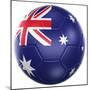 Australian Soccer Ball-zentilia-Mounted Premium Giclee Print