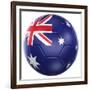 Australian Soccer Ball-zentilia-Framed Premium Giclee Print