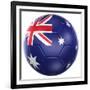 Australian Soccer Ball-zentilia-Framed Premium Giclee Print