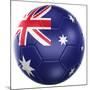 Australian Soccer Ball-zentilia-Mounted Premium Giclee Print