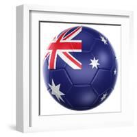 Australian Soccer Ball-zentilia-Framed Art Print