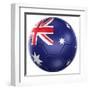 Australian Soccer Ball-zentilia-Framed Art Print