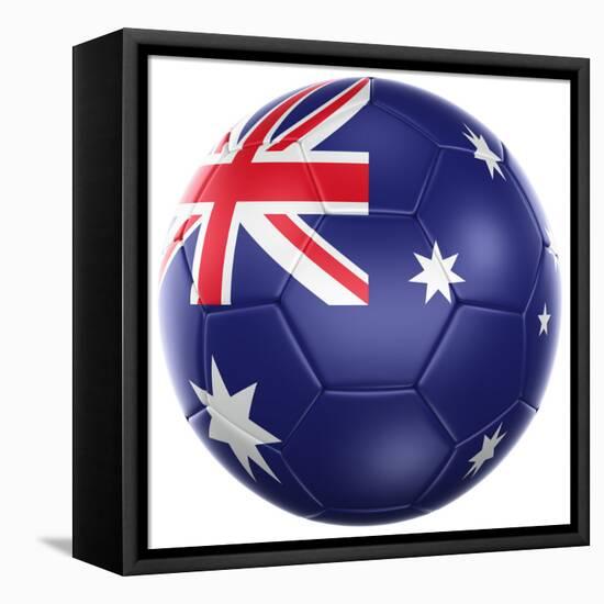 Australian Soccer Ball-zentilia-Framed Stretched Canvas