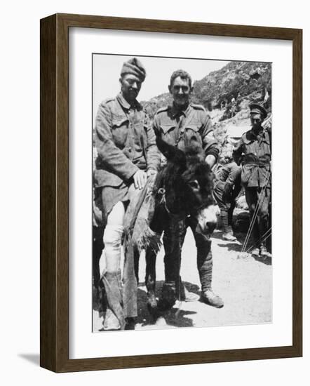 Australian Soldiers at Gallipoli During World War I-Robert Hunt-Framed Photographic Print