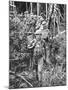 Australian Soldiers Patrolling the Jungle at Singapore before the Japanese Invasion-Carl Mydans-Mounted Photographic Print