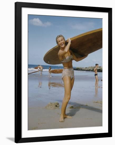 Australian Surfer Girl-John Dominis-Framed Photographic Print