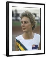 Australian Track Star Betty Cuthbert at Summer Olympics-null-Framed Premium Photographic Print