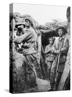 Australian Troops in the Turkish Lone Pine Trenches, 1915-null-Stretched Canvas