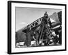 Australians Check Planes-null-Framed Photographic Print