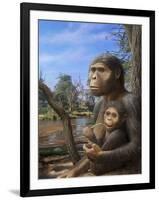 Australopithecus Afarensis, Artwork-Mauricio Anton-Framed Photographic Print