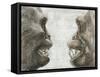 Australopithecus And Chimpanzee Teeth-Kennis and Kennis-Framed Stretched Canvas