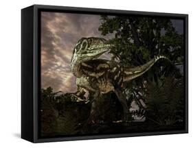 Australovenator Was a Theropod Dinosaur from the Early Cretaceous Period-null-Framed Stretched Canvas