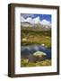 Austria, Arlberg, Arlbergpass, Mountain Landscape, Pool,-Ludwig Mallaun-Framed Photographic Print