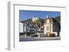 Austria, Baden Bei Wien, Thermenregion, Helental, Rauhenstein Ruins with Houses in Foreground-Rainer Mirau-Framed Photographic Print