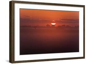 Austria, Burgenland, Neusiedlersee (Lake), Fertš National Park, Sunrise-Rainer Mirau-Framed Photographic Print