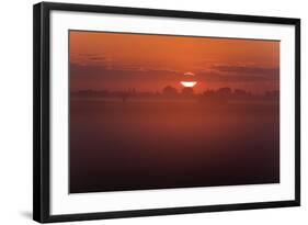 Austria, Burgenland, Neusiedlersee (Lake), Fertš National Park, Sunrise-Rainer Mirau-Framed Photographic Print