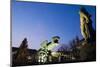 Austria, Carinthia, Klagenfurt, Lindwurm-Fountain, Twilight-Rainer Mirau-Mounted Photographic Print