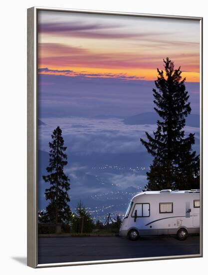 Austria, Carinthia, View from Dobratsch, Camper-Rainer Mirau-Framed Photographic Print