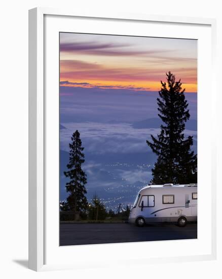 Austria, Carinthia, View from Dobratsch, Camper-Rainer Mirau-Framed Photographic Print