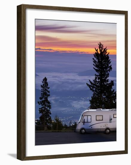 Austria, Carinthia, View from Dobratsch, Camper-Rainer Mirau-Framed Photographic Print