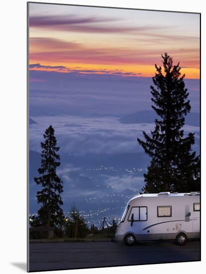 Austria, Carinthia, View from Dobratsch, Camper-Rainer Mirau-Mounted Photographic Print