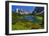 Austria, Ehrwald, Seebensee with Zugspitze-Ludwig Mallaun-Framed Photographic Print