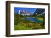 Austria, Ehrwald, Seebensee with Zugspitze-Ludwig Mallaun-Framed Premium Photographic Print