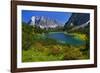 Austria, Ehrwald, Seebensee with Zugspitze-Ludwig Mallaun-Framed Photographic Print