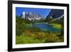 Austria, Ehrwald, Seebensee with Zugspitze-Ludwig Mallaun-Framed Photographic Print