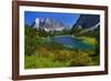 Austria, Ehrwald, Seebensee with Zugspitze-Ludwig Mallaun-Framed Photographic Print