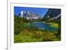 Austria, Ehrwald, Seebensee with Zugspitze-Ludwig Mallaun-Framed Photographic Print