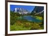 Austria, Ehrwald, Seebensee with Zugspitze-Ludwig Mallaun-Framed Photographic Print