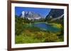 Austria, Ehrwald, Seebensee with Zugspitze-Ludwig Mallaun-Framed Photographic Print