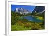 Austria, Ehrwald, Seebensee with Zugspitze-Ludwig Mallaun-Framed Photographic Print