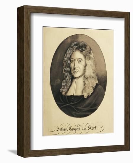 Austria, Engraved Portrait of German Composer and Organist, Johann Caspar Von Kerll-null-Framed Giclee Print