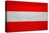 Austria Flag Design with Wood Patterning - Flags of the World Series-Philippe Hugonnard-Stretched Canvas