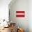 Austria Flag Design with Wood Patterning - Flags of the World Series-Philippe Hugonnard-Art Print displayed on a wall