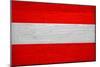 Austria Flag Design with Wood Patterning - Flags of the World Series-Philippe Hugonnard-Mounted Art Print