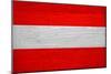 Austria Flag Design with Wood Patterning - Flags of the World Series-Philippe Hugonnard-Mounted Premium Giclee Print